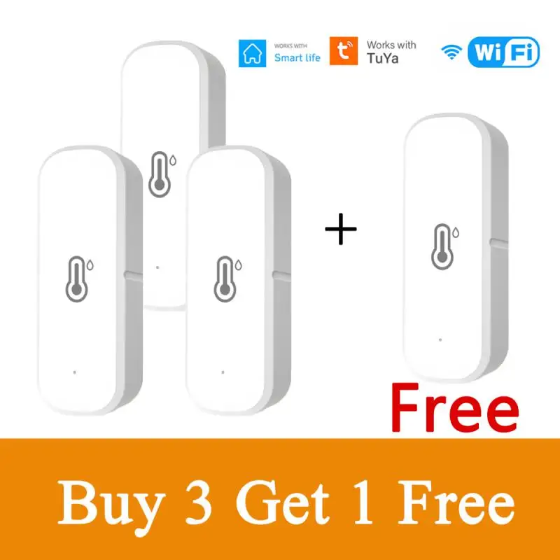 

1-7PCS Tuya WIFI Zigbee Smart Temperature and Humidity Sensor Indoor Hygrometer Thermometer Support Alexa Google Home Smart Life