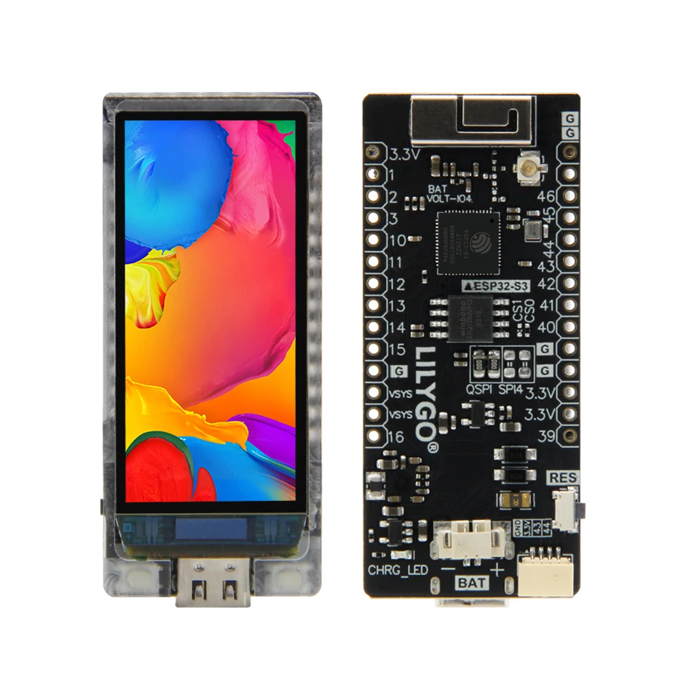 LILYGO® t-display-s3 AMOLED ESP32-S3 kijelző fejlesztési Pást RM67162 1.91 hüvelykes AMOLED Dug vmibe WIFI Szikratávirát Modul számára arduino