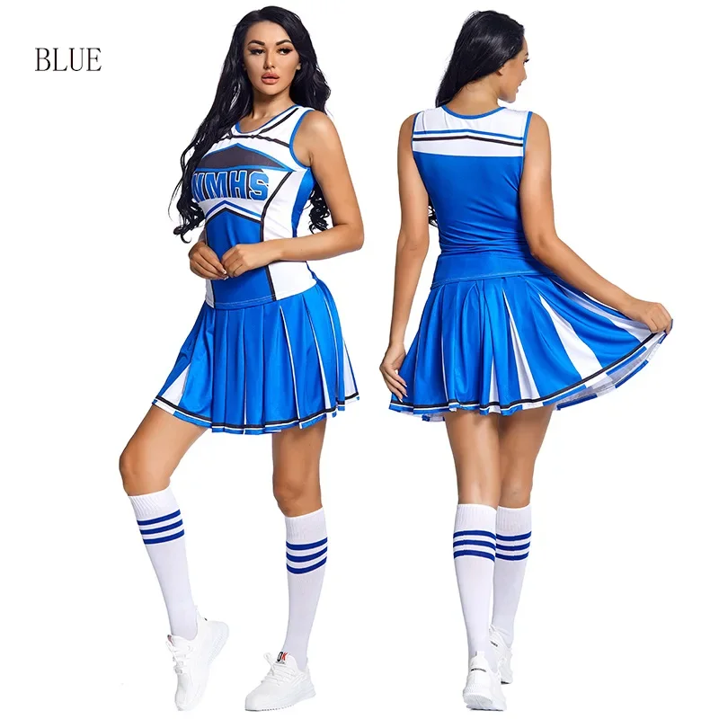 Fashion Style Unique Football Baby Female Cheerleader Costume Popular Female Dance Costume with Socks