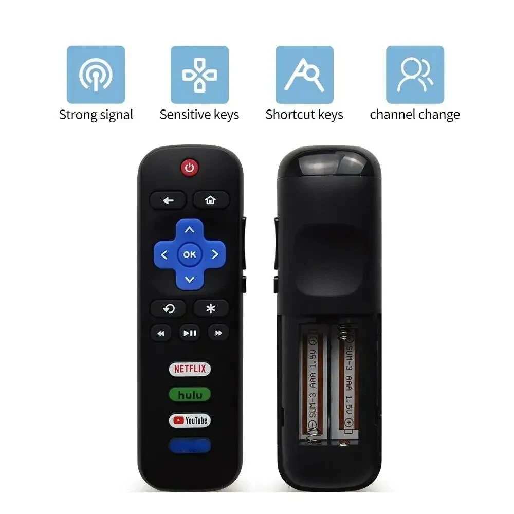 Universal Smart Home Replacement Remote Control for TCL Television Compatibility Stable Signal Multifunctional Remote Control