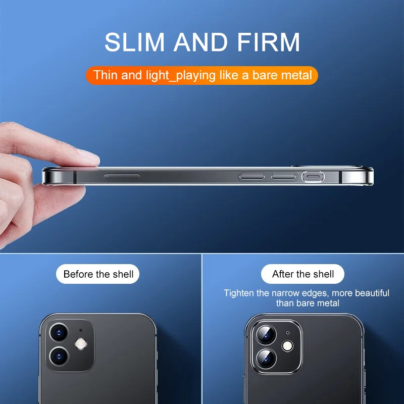Premium Transparent Shockproof Silicone Phone Case