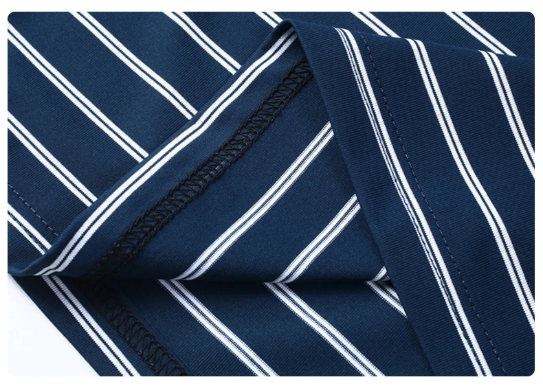 Luxuriöses, exquisites Kurzarm-Poloshirt mit Buchstabenprägung, neue Trendmarke, gestreiftes Herren-T-Shirt, bequemes Oberteil aus Premium-Seide und Baumwolle – Detail 16