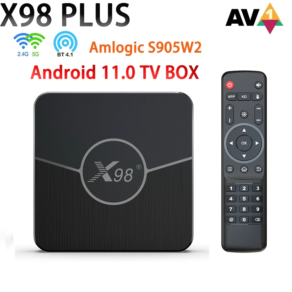 

Приставка Смарт-ТВ X98 Plus, Amlogic S905W2, Android 11