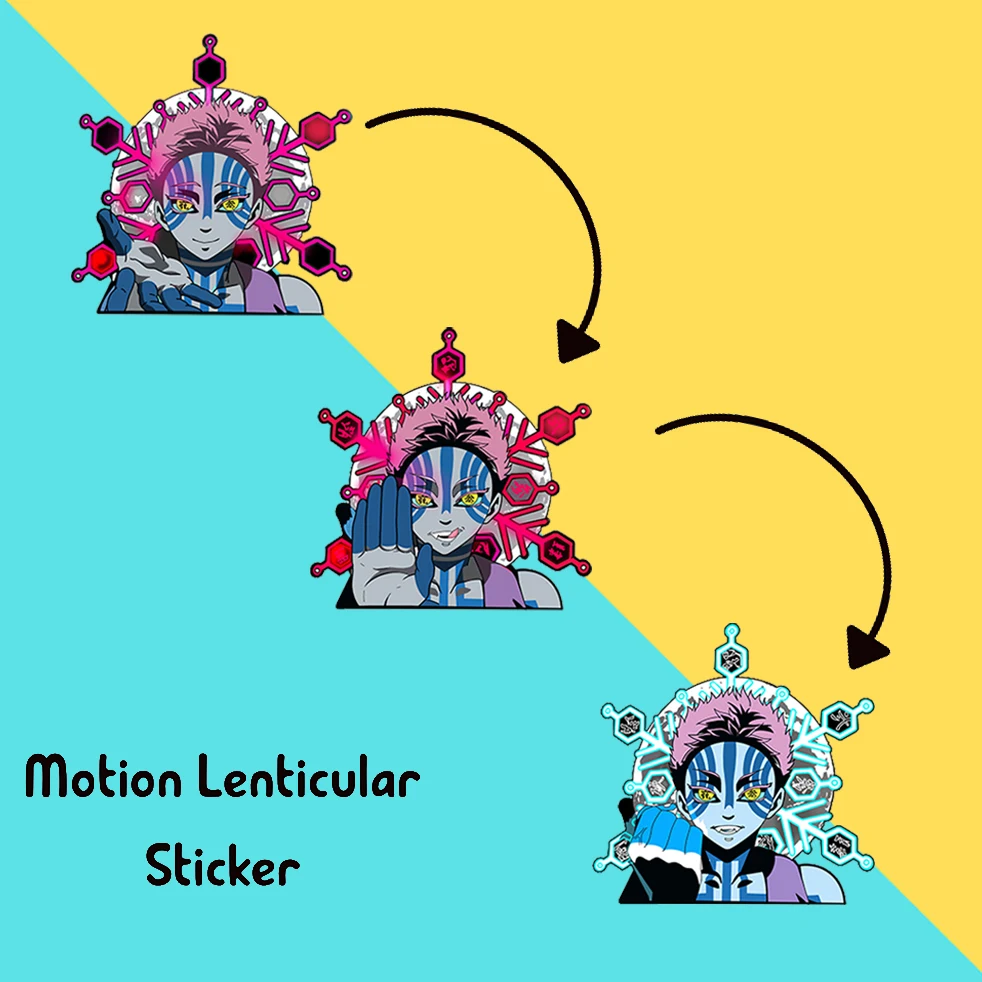 Akaza Motion Sticker Demon Slayer Anime Stickers Kimetsu No Yaiba