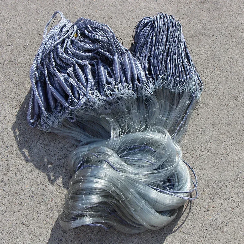 Fishing Nets Lawaia Single Layer/Three Layers Handmade Sticky Gill Fishing Net European Style Gillnet Finland Network fishing net