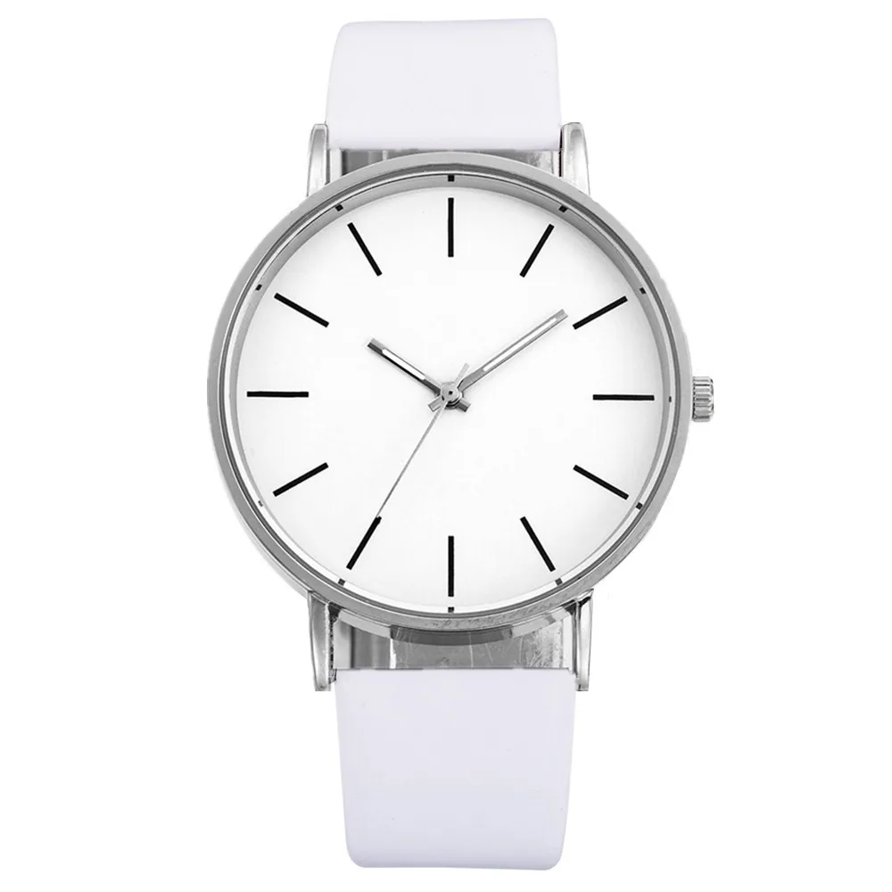 Minimalist Women's Ultra Thin Fashion Watch with Leather Strap