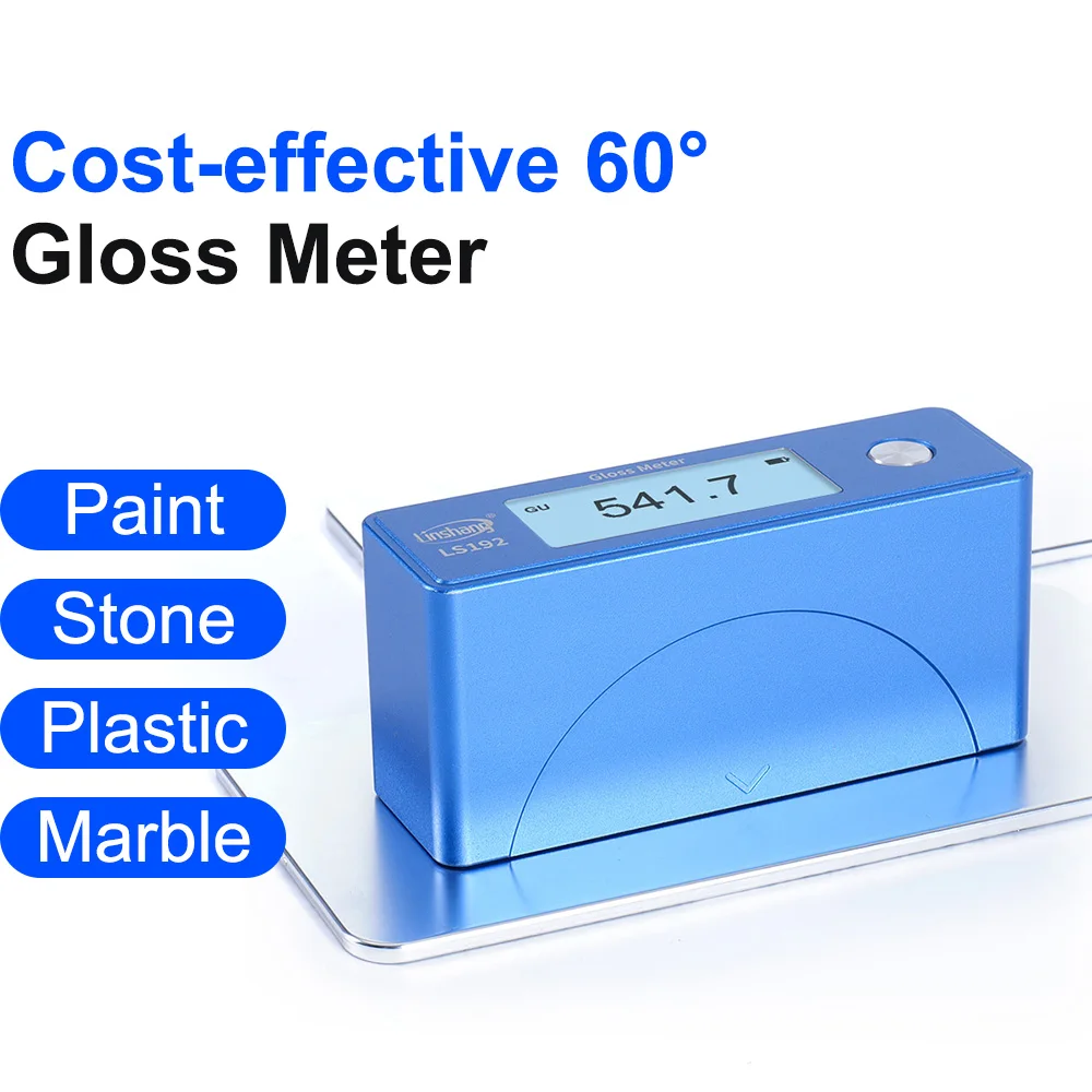 Gloss Meter Paint Glosmeter Glossmetre Glossmeter Car LS192 Metal Body 60&deg; Universal Angle Design Large Measuring Range 1000GU