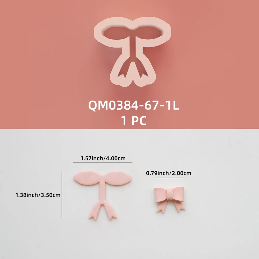 1 Stück Schmuckherstellungswerkzeug, verschiedene Formen, Schleifenformen aus Polymer-Ton für DIY-Ohrringe, handgemachte Geschenkanhänger, Dekorationswerkzeug – Detail 9