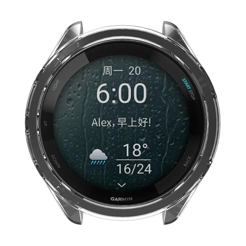 Garmin Forerunner 570 42mm 47mm 265 265s 255 255s용 초박형 TPU 투명 보호 케이스