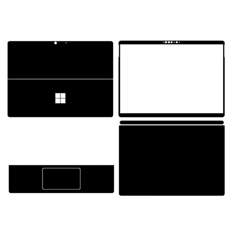 Kh Laptop Sticker Skin Decals Cover Protector Guard Per Microsoft Surface Pro X (2021)