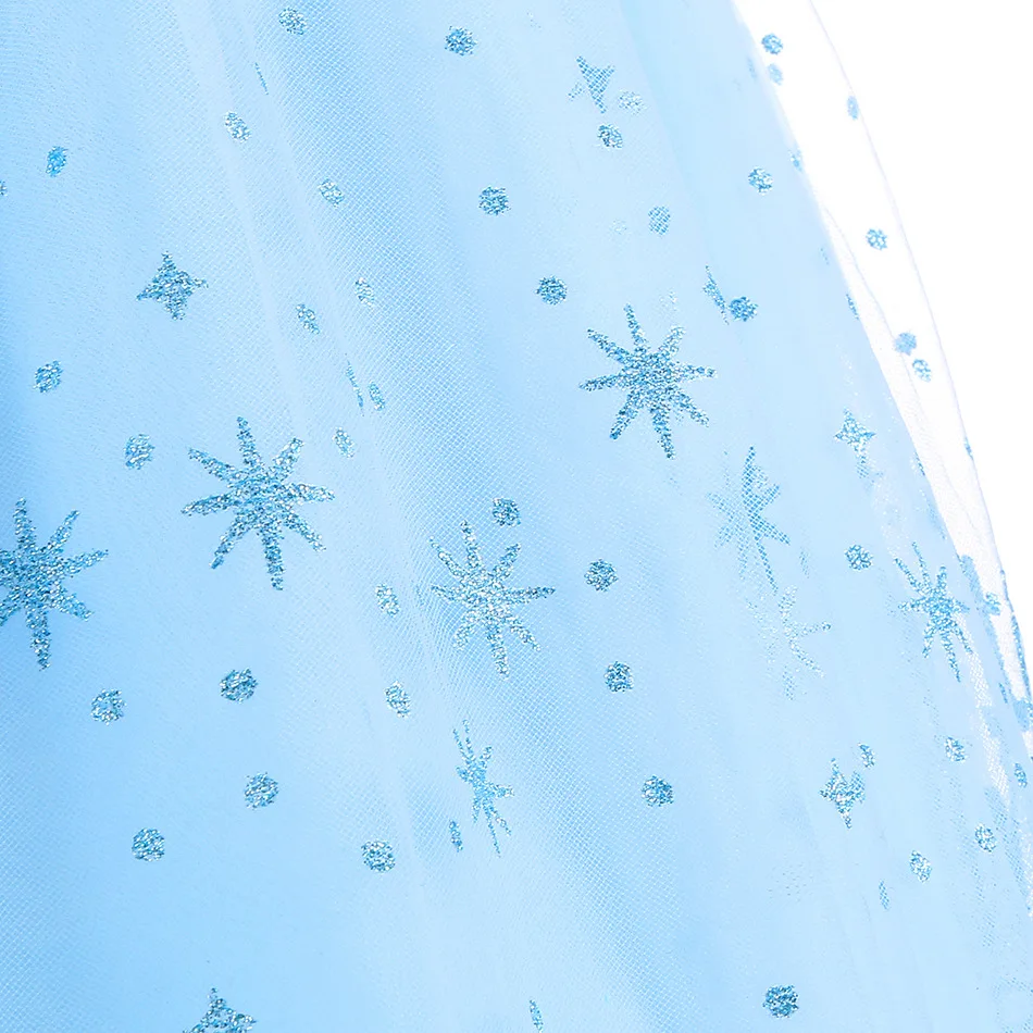 Märchenhaftes Glasstieferl-Kleid für Kinder, Cinderella Geburtstagskleid, Sommerliches Spitzenprinzessinnenkleid mit Puffrock für Halloween, Karneval, Party und Cosplay – Detail 10