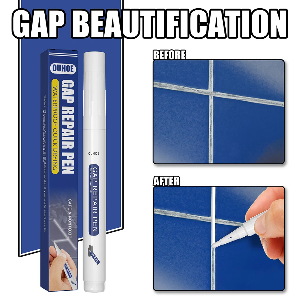 Description Picture 4 of itemCaulking Finisher Pen Scraper Caulk Finisher Grout Kit Hand Tools Tiles Beautify Seam Tool Home Improvement Accessories