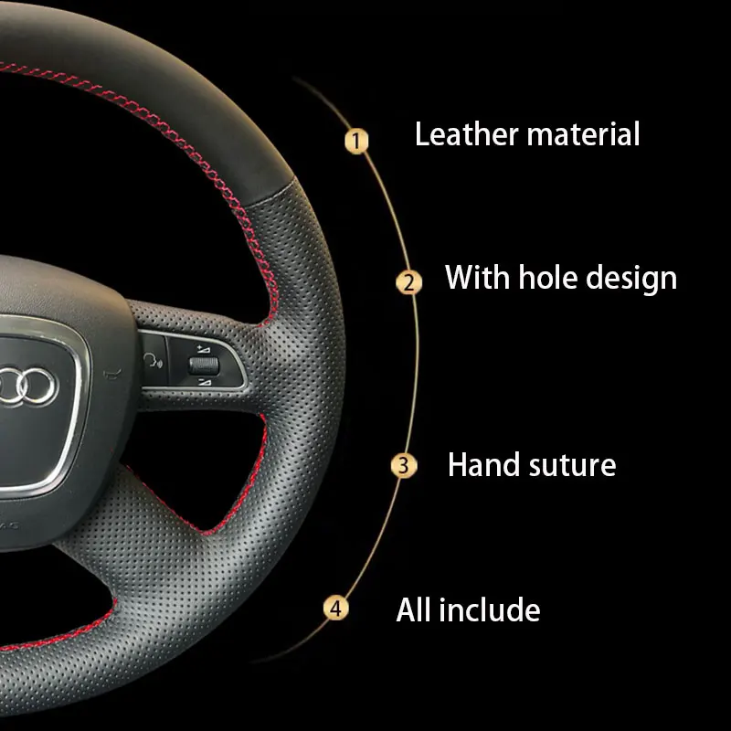 Lenkradbezug Auto-Lenkradabdeckung Für A4 Für All Produktbild-Vorschau 8
