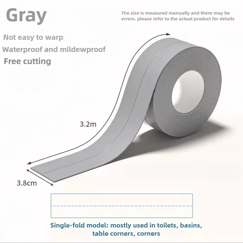 Enhanced Bathroom Sealing Tape - Waterproof Anti-Mildew Adhesive Strip