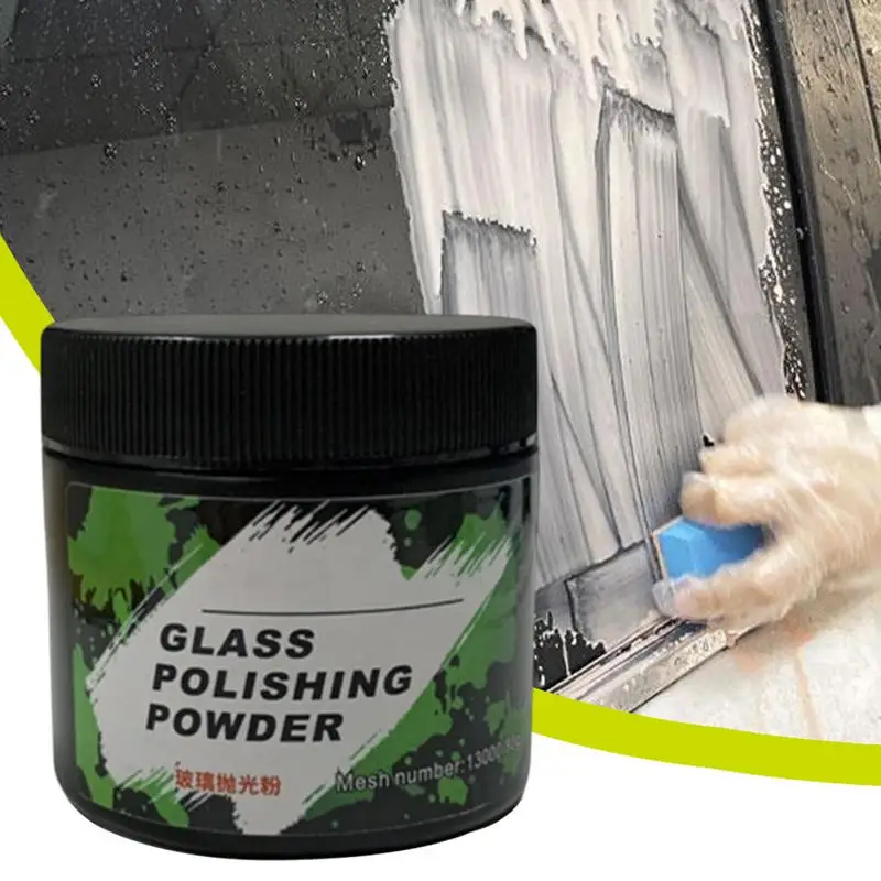 Auto Glass Repair Powder 80g Heavy Oil Film Polishing Powder High Performance Professional car Windscreen Scratch Removal Powder