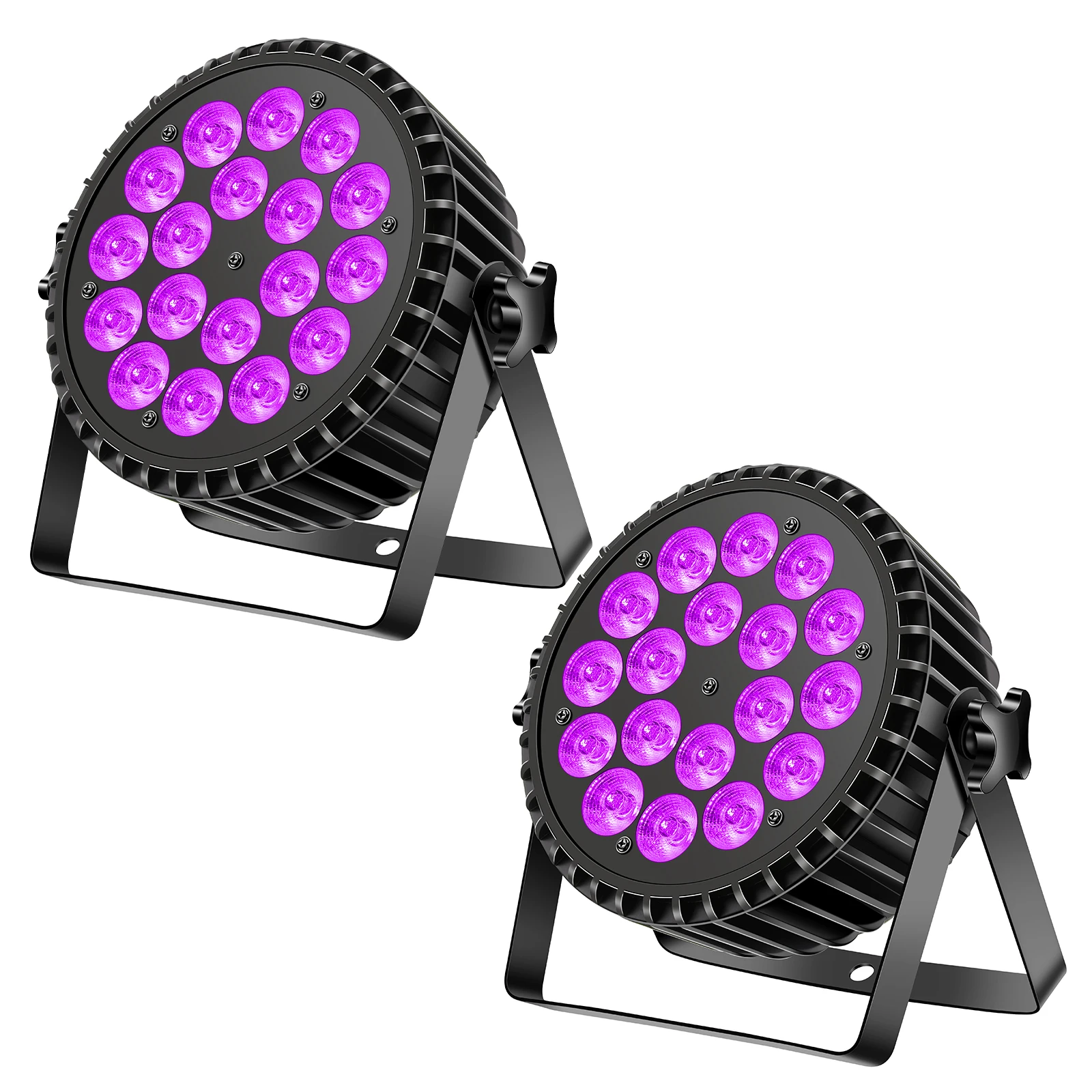 

200W 2PCS 18 * 10W 4 IN 1 RGBW Disco Light LED Par DMX Stage Effect Light Infinite Mixing and Rainbow Effect DJ