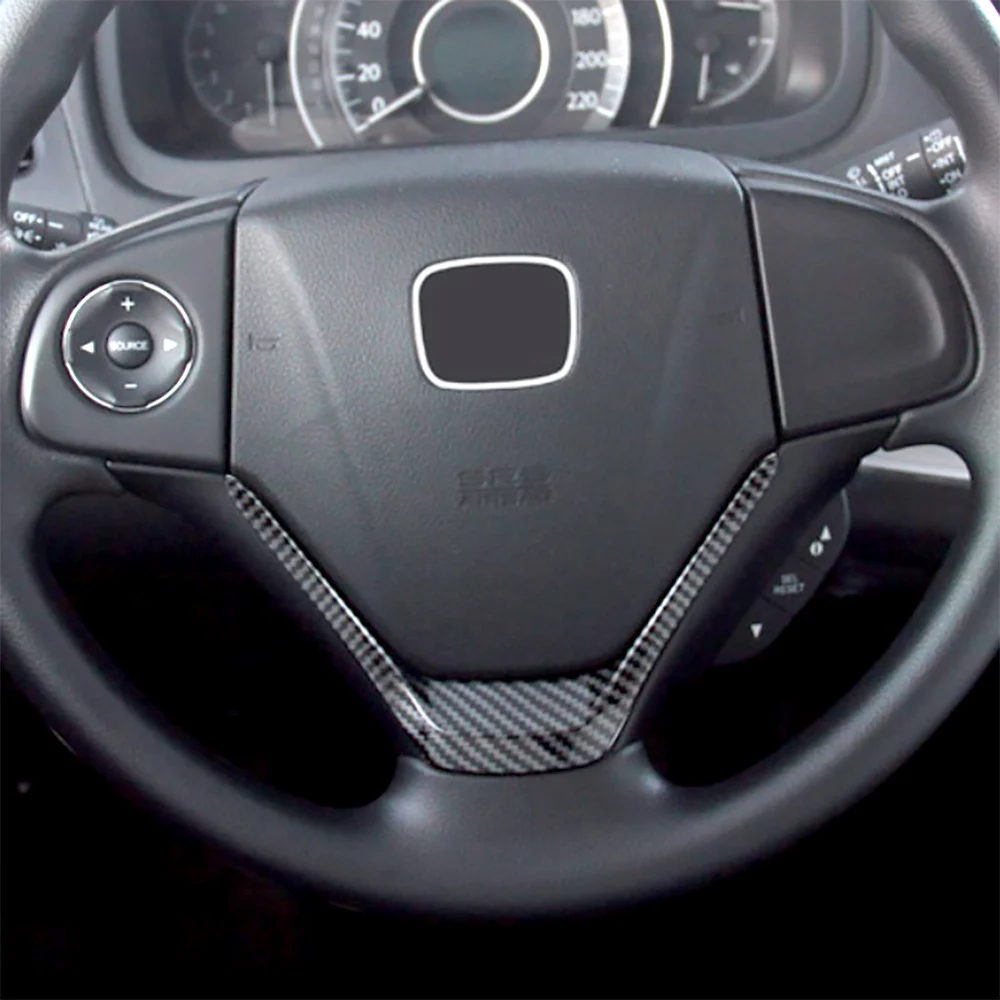 

Для 2012-2016 Honda CR-V CRV панель рулевого колеса отделка формовочный узор из углеродного волокна