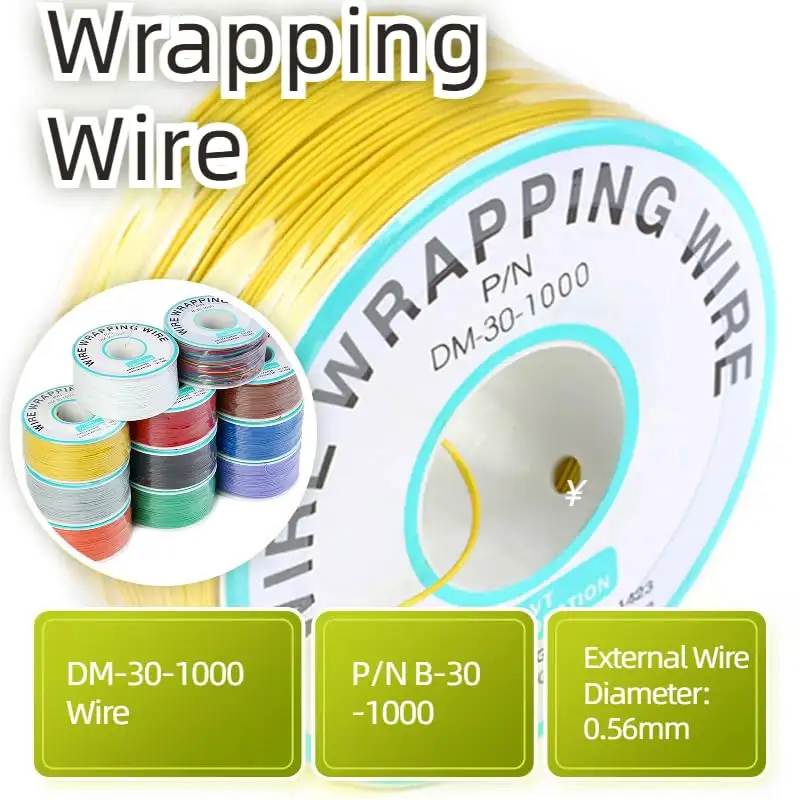 30AWG Tin Plated Copper Wire Wrapping Wire Cable Reel Electrical Soldering OK Wire 250m For LCD PCB Laptop Monitor image 5