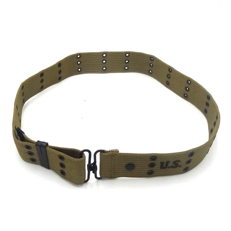 WWII WW2 US AMRY USMC M36/M1936 WEBBING EQUIPMENT COTTON PISTOL BELT