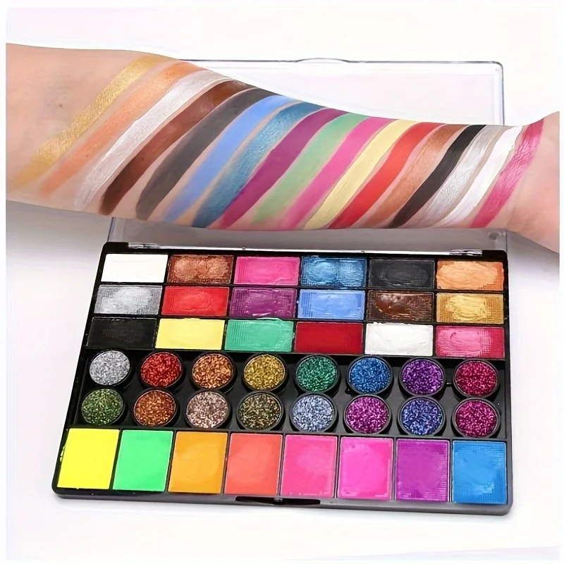 42 Colors Glow Fluorescent Neon Oil Face Body Art Paint Uy Glow Oil Painting Partyfancy Dress Beauty Makeuo cosmefcs 5