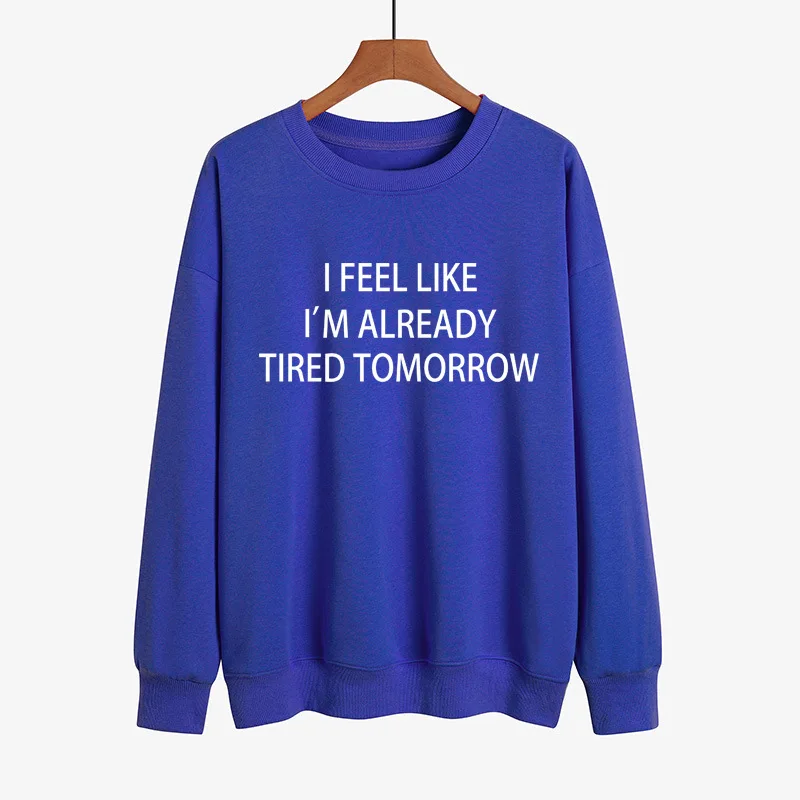 YRYT 2023 Autumn and Winter New Women's Letter Print Loose Long Sleeve Crewneck Hoodie Female