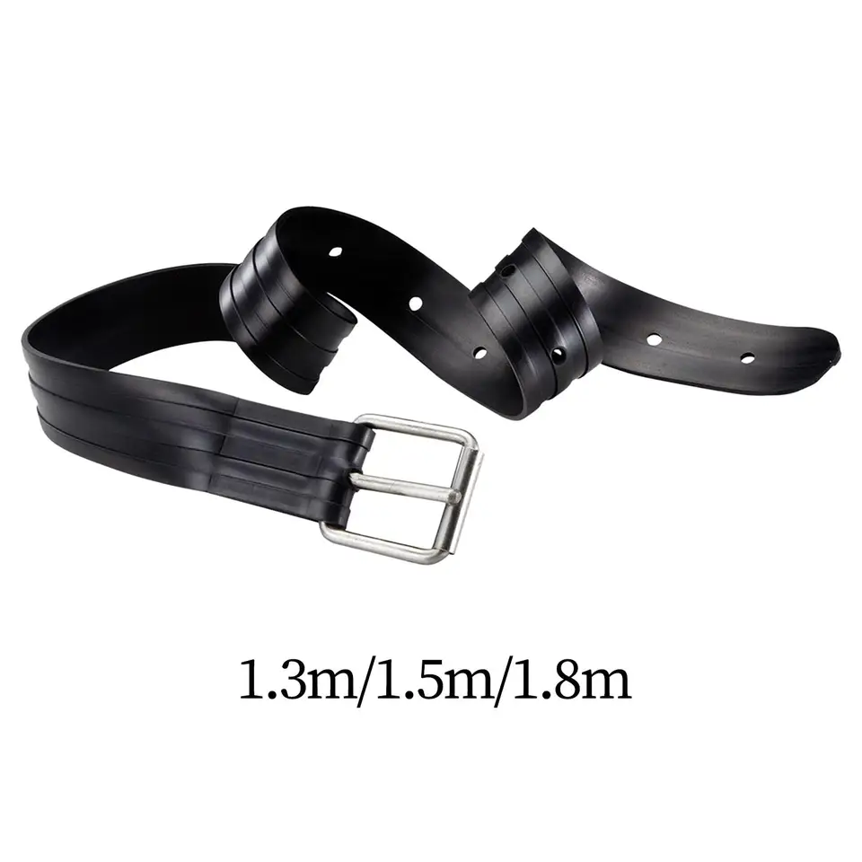 Ceinture De Lestage En Silicone Pour Plongée - Longueur 130cm Réglable (à Couper), Boucle Acier Inox - Rose Et Autres Couleurs