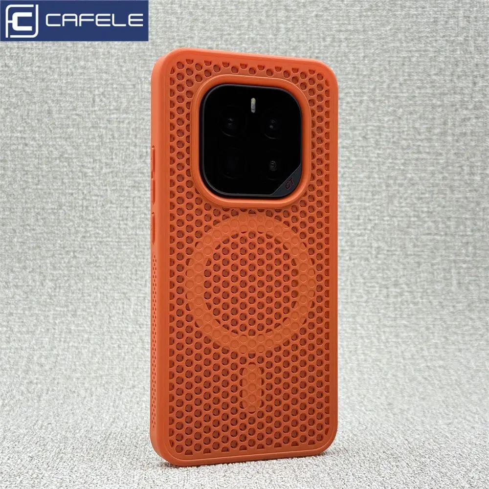 Honeycomb Heat Dissipation Breathable Magnetic Back Phone Case