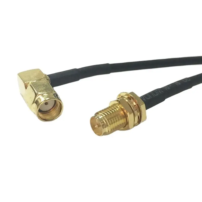 

Modem Coaxial Cable RP-SMA Male Plug Right Angle Switch RP-SMA Female Jack Connector RG174 Pigtail 20CM 8inch Adapter