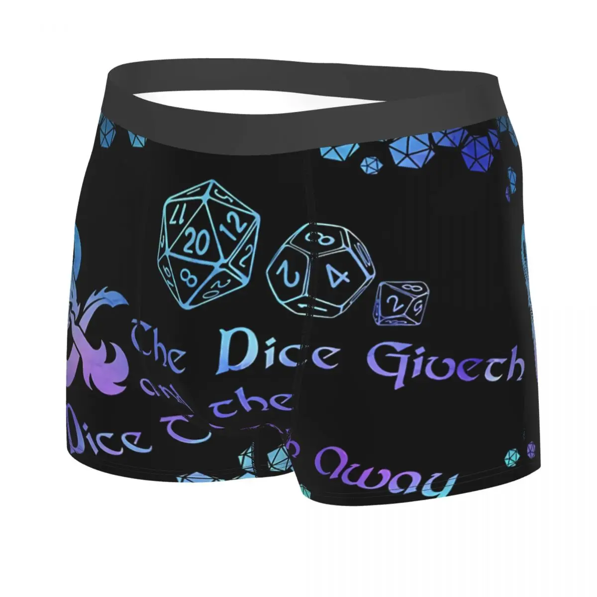 Dice Men Boxer Briefs Underpants DnD Game Highly Breathable Top Quality Sexy Shorts Gift Idea 2
