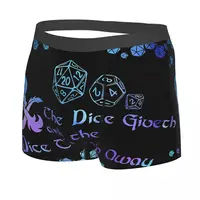 Dice Men Boxer Briefs Underpants DnD Game Highly Breathable Top Quality Sexy Shorts Gift Idea 2