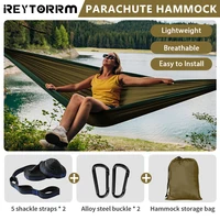 Single Camping Hammock 220x100cm Durable Safety Adult Indoor Outdoor Hanging Sleeping Removable Soft Bed Travel Can hold 500lbs 3