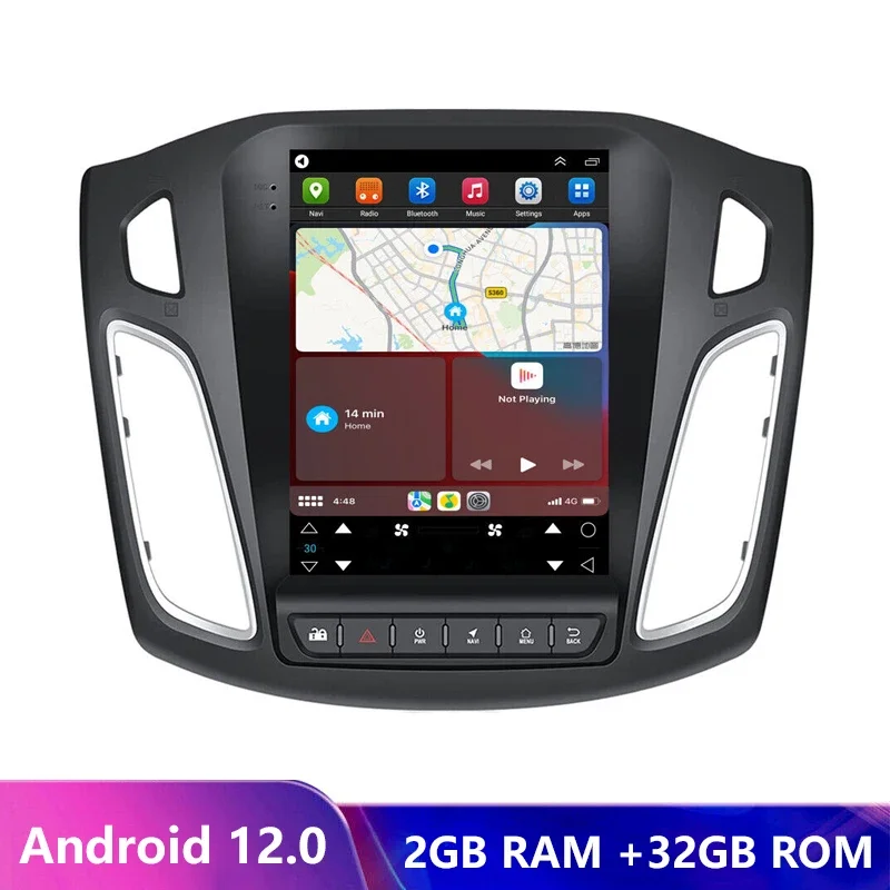 

Автомагнитола для Ford Focus 2011-2019, 2 DIN, Android 12, 4 Гб + 64 ГБ