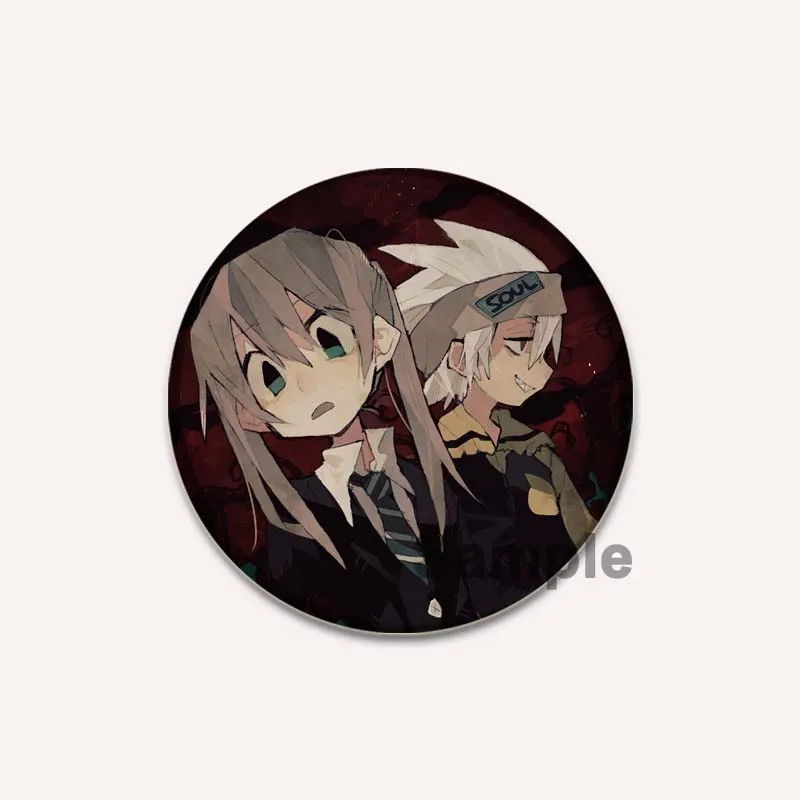 ソウルイーター　マカ　ブラックスター　椿　キッド　クロナ　原作画　缶バッジ　限定 ソウルイーター マカ ブラックスター 椿 キッド クロナ 原作画