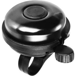 Aluminum Bicycle Bell with Loud, Crisp Sound (Black)