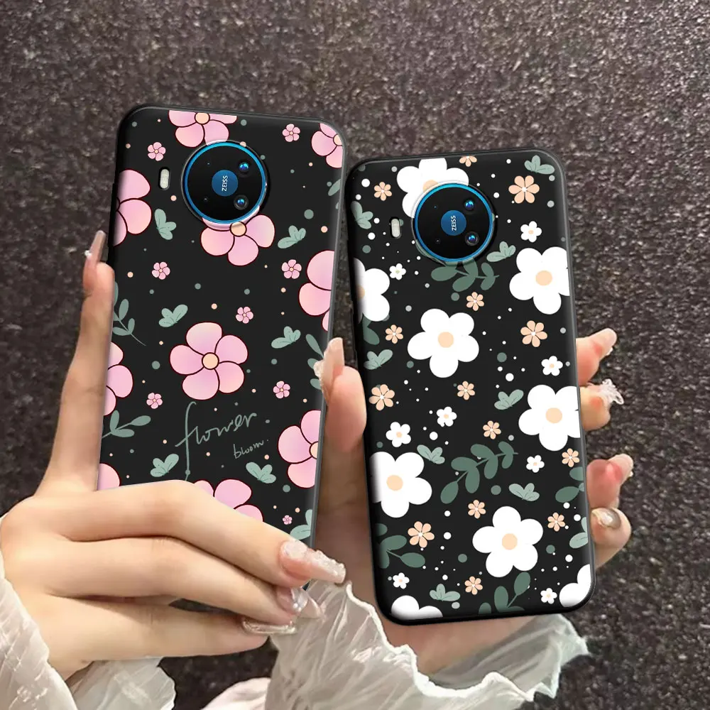 Floral Soft Silicone Cartoon TPU Luxury Phone Case - Fashion Back Cover