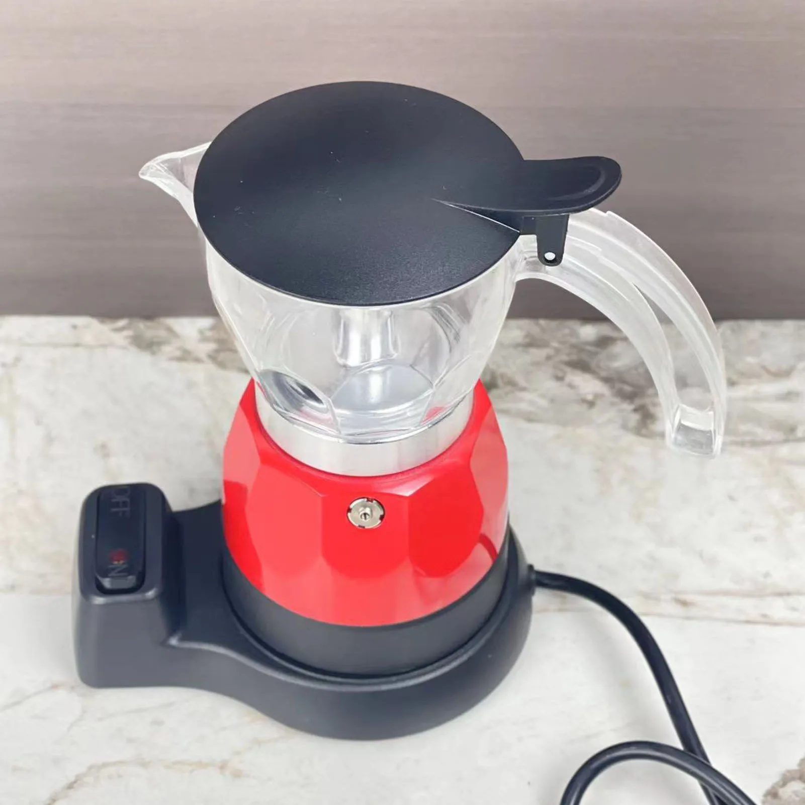 Electric Italian Coffee Pot 150ml 3 Cup Fine Filtration Drip Proof Electric Coffee Maker for Home Electric Italian Coffee Maker