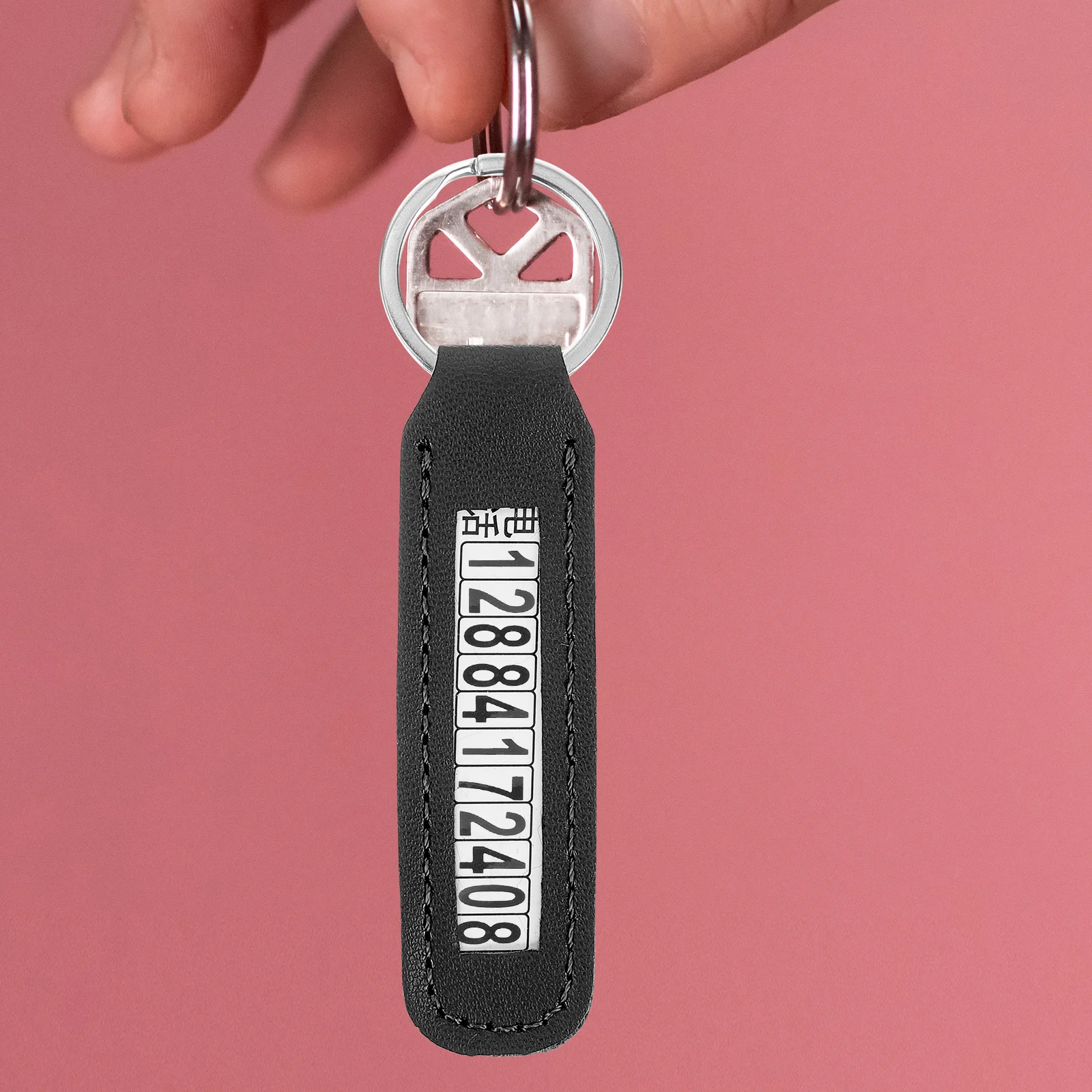 

Anti-lost Number Plate Car Key Home Luggage Bag Pendant Gift Matching Creative 5 Pieces 1 Set (red + Thread) Ring Phone