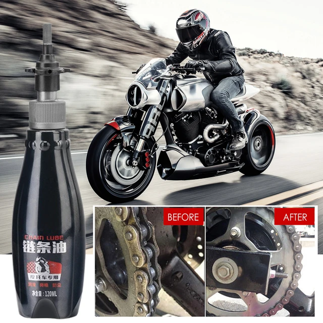 Motorcycle Chain Lubricant Agent Motorcycle Chain Lubrication Kit  Long-lasting Protection Oil Against Wear & Corrosion