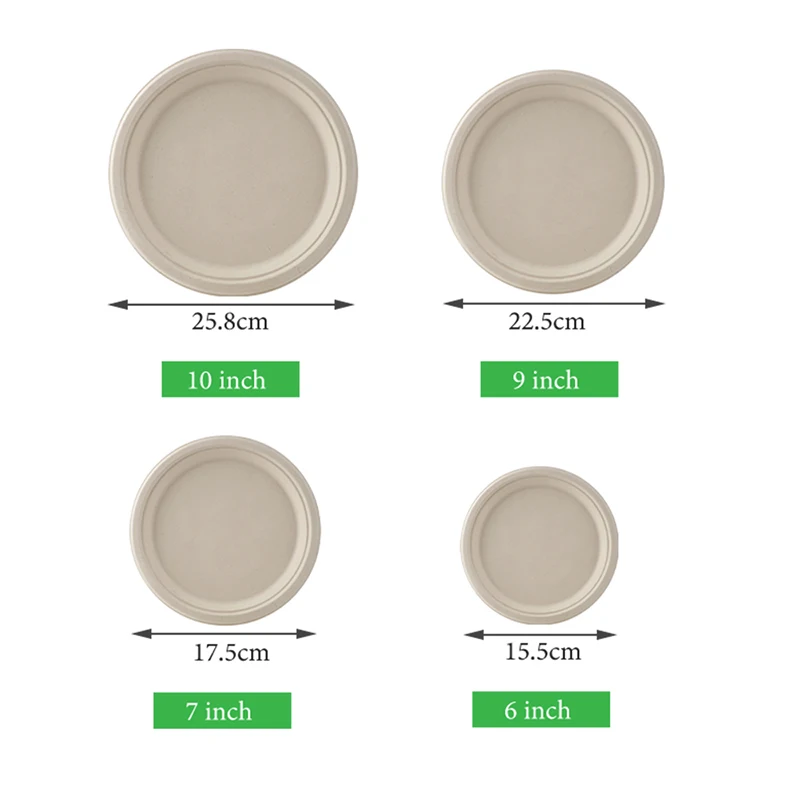 Disposable Paper Plates Parties  7 Inches Disposable Paper Plates - 100pcs  6/7/9inch - Aliexpress