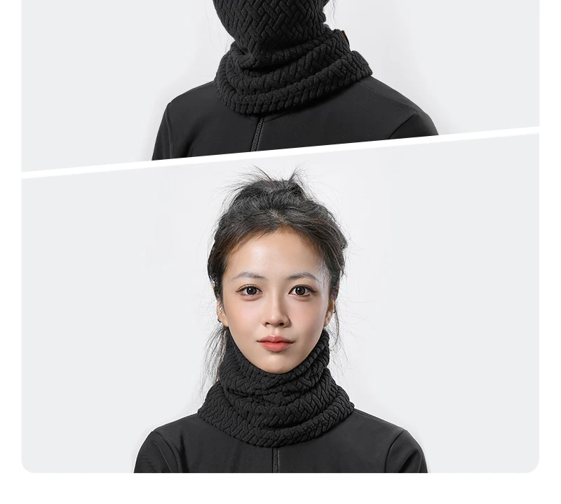 Winter Radfahren Gesichtsmaske Warme Fleece Thermische Winddicht Sturmhaube Outdoor Sport Männer Frauen Skifahren Kopf Schal Fahrrad Kopfbedeckung – Detail 6