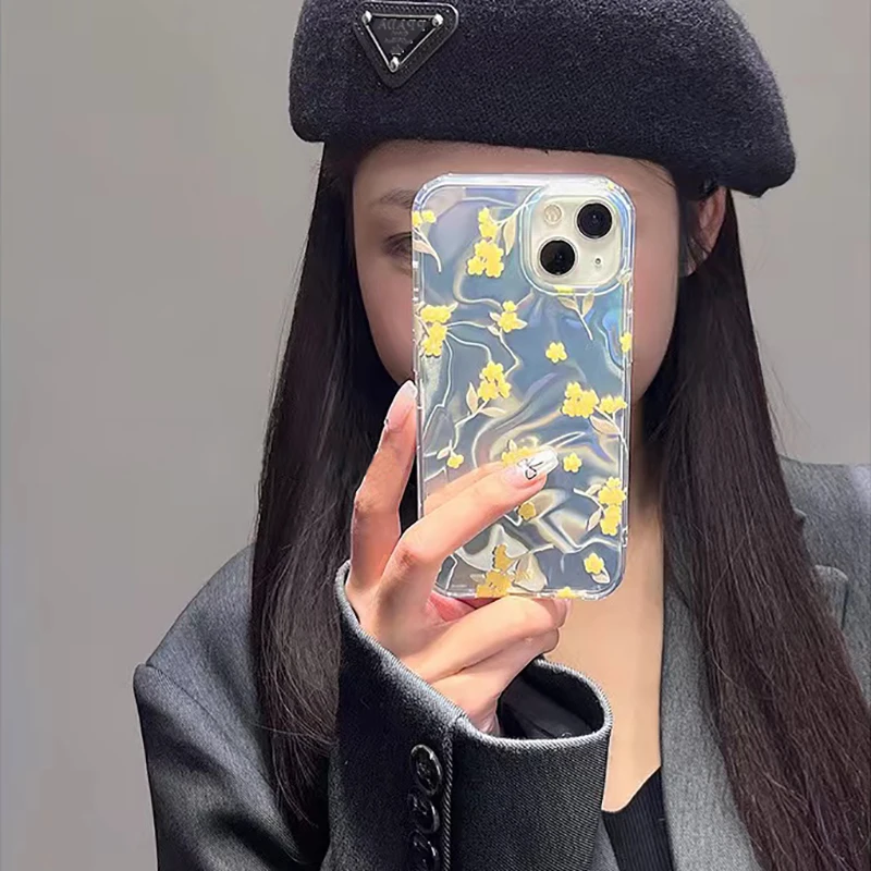 Sakura Bowknot Cat Polka Dot Phone Case