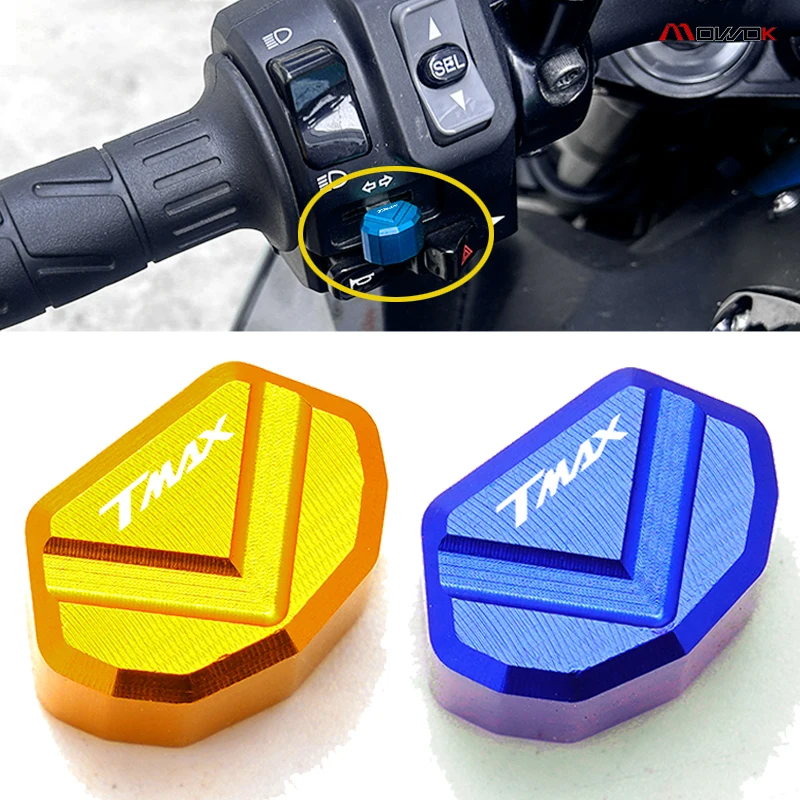 

For Yamaha T-Max TMAX 560 530 500 TMax530 SX DX TECH MAX TMAX560 Mototcycle CNC Switch Button Turn Signal Switch Key cap