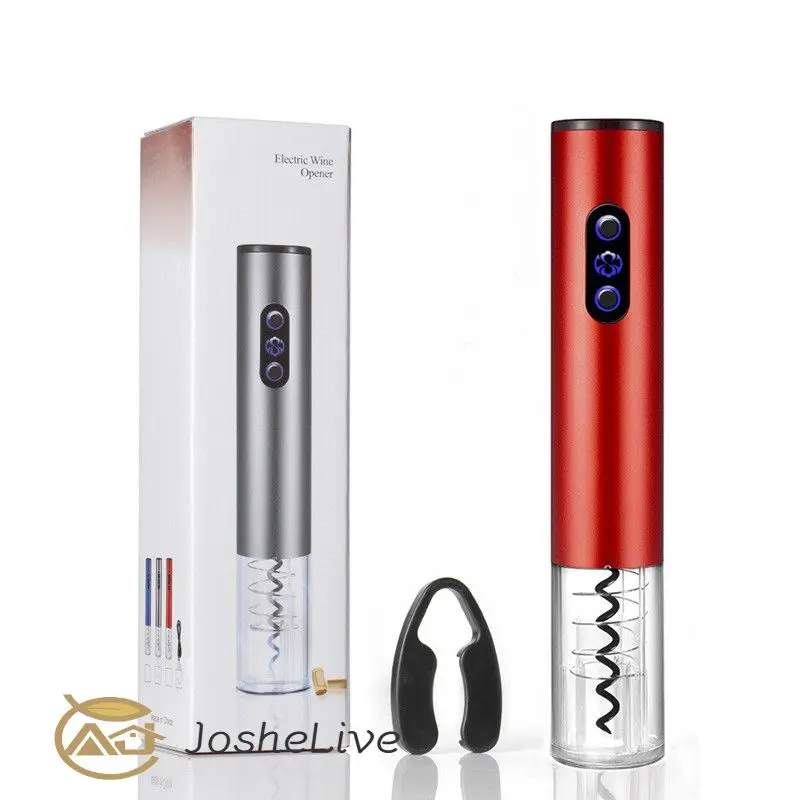 

Electric Wine Bottle Opener Corkscrew Foil Cutter Set Automatic Bottle Opener For Red Wine Kitchen Bar Tool Wine Bottle Opener