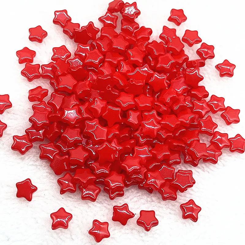 Glass Beads 30pcs 8mm AB Color Five-pointed Star Beads Czech Glass Loose Spacer Beads Jewelry Making Hairpin Handmade DIY Accessories