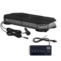 42 LED Car Roof Top Strobe Lights Emergency Warning Safety Beacon Magnetic Mount For Truck Ambulance Snow Plow police lights bli - Image 4
