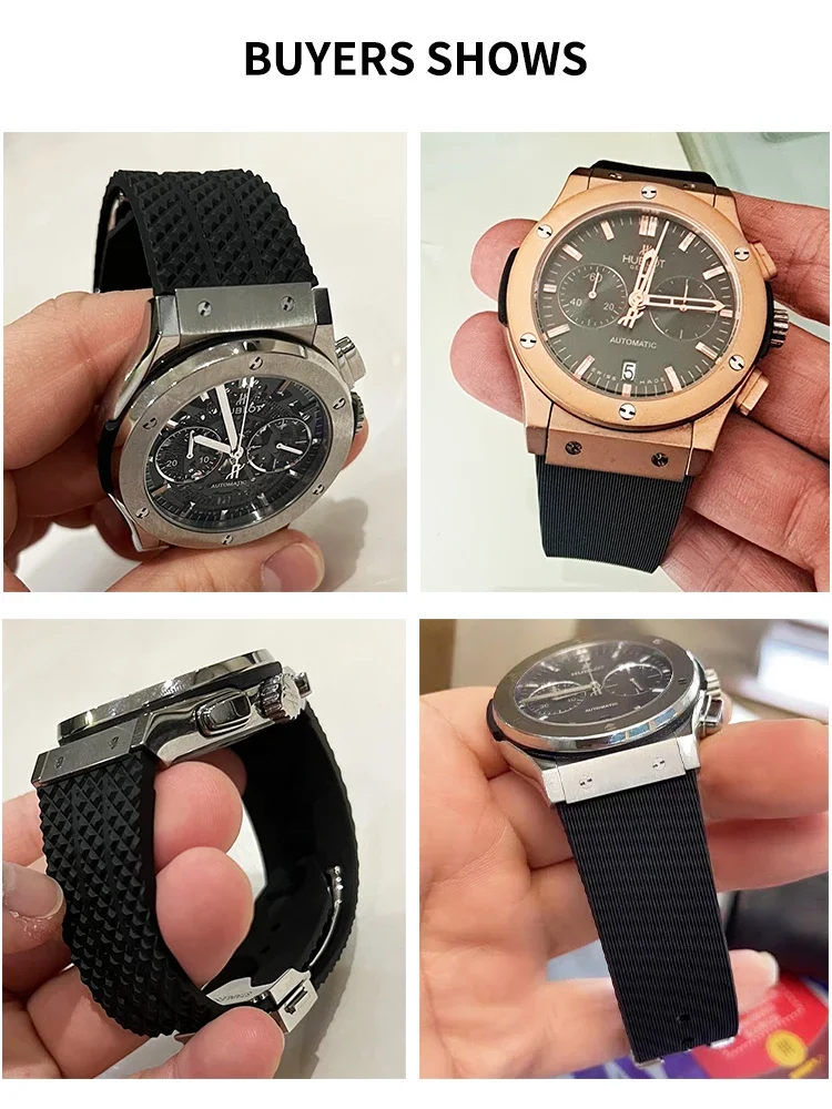 Luxury Rubber Watchbands - Soft and Comfortable High-Quality Silicone Strap