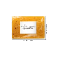 Savon blanchissant au curcuma et à l'acide kojique, 100g, pour les taches foncées, hydratant en profondeur, contrôle de l'huile et lavage du corps hydratant au gingembre 6