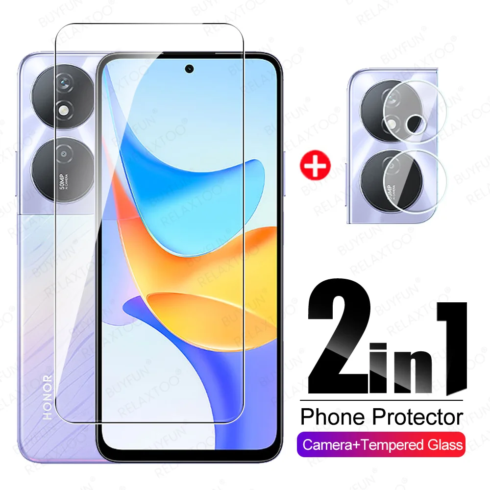 Vetro Protettivo 2 In1 Per Honor Play 50 Plus 5G Camera Vetro Temperato Honar Play50 50 + 50 Plus Play50Plus Pellicola Salvaschermo Da 6.8''