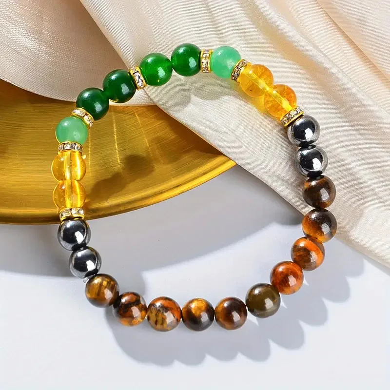 Handmade 8mm Multi-Color Beaded Bracelet - Perfect Gift for Festivals and Anniversaries