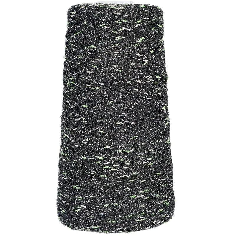 Luxurious Beaded Silk Yarn with Gold and Silver Accents for Crafting and DIY Projects, 250g